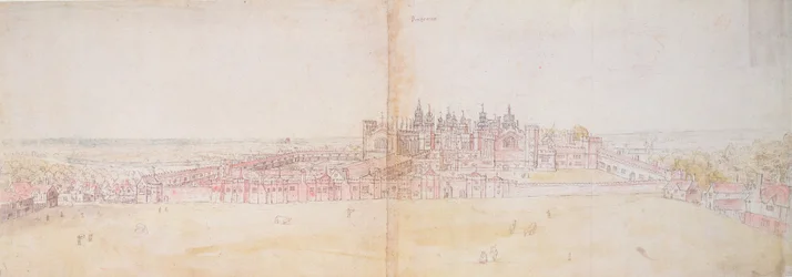 Palazzo di Richmond da nord-est, XVI secolo